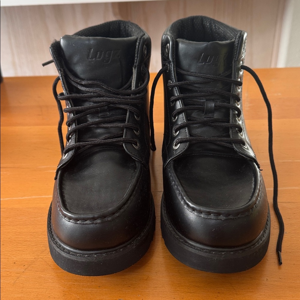 Lugz Men's Classic Black Leather Boots